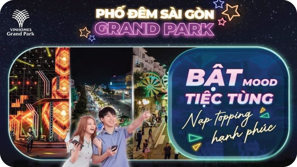 Phố đi bộ - chợ đêm Sài gòn-Grand Park-Tiêu đề